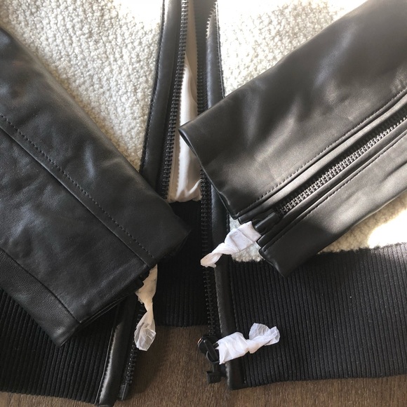 Derek Lam 10C Athleta collab.Sherpa fleece jacket. - Picture 5 of 7